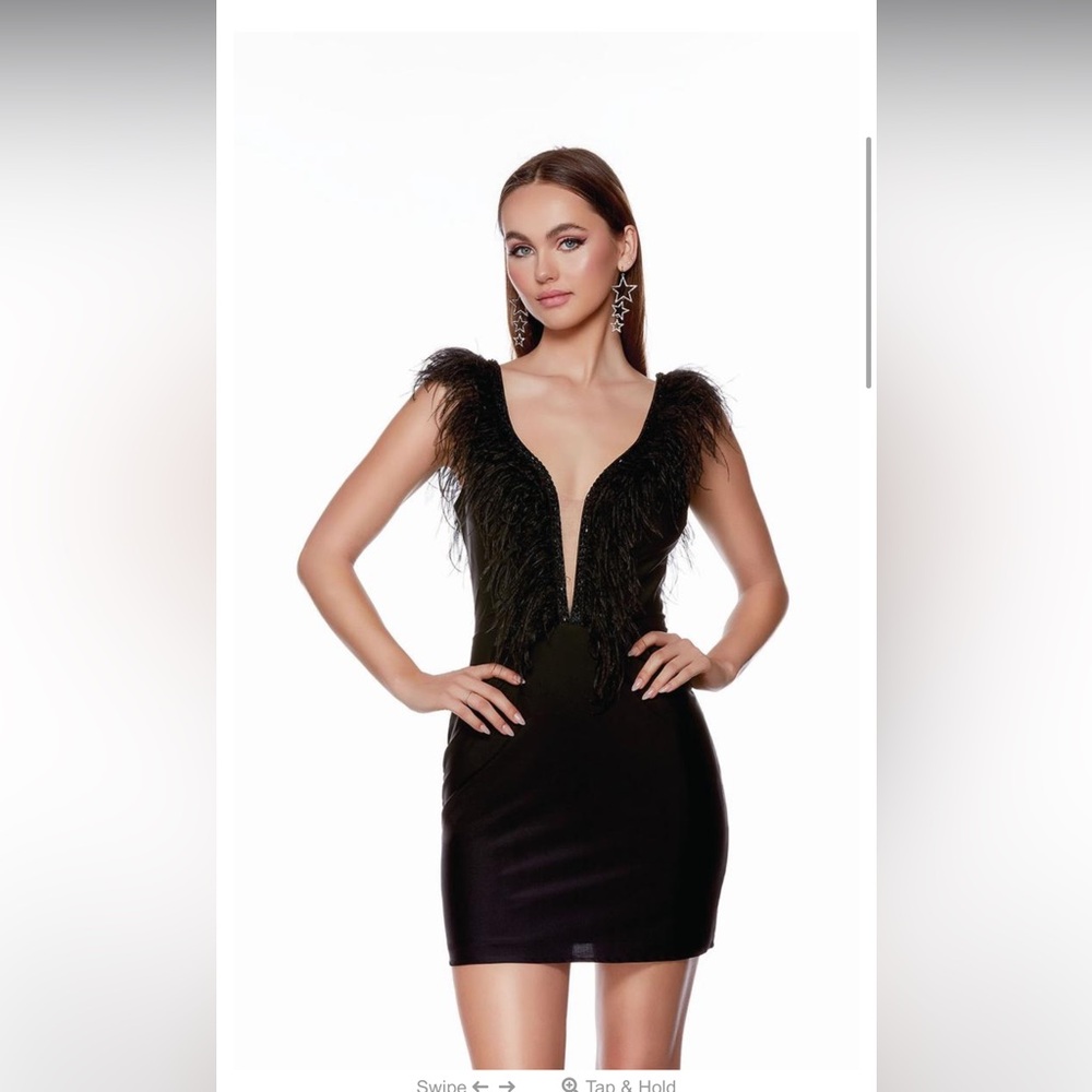 Alyce Paris (4725) white dress (not black)